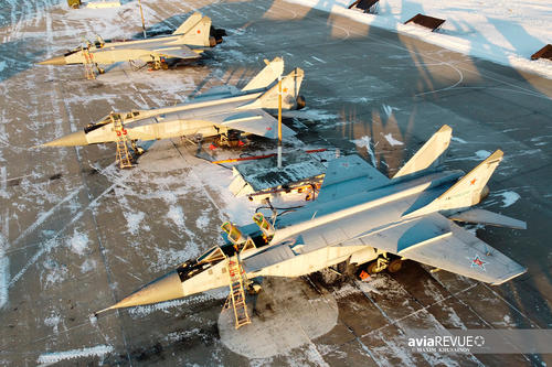 Зимняя летная смена в полку истребителей-перехватчиков МиГ-31